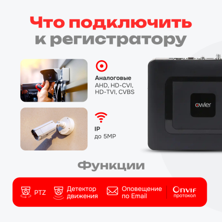 Видеорегистратор гибридный OCD-58NP XM