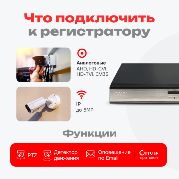 Видеорегистратор гибридный OCD-516N XM